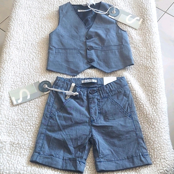 Sarahbanda fashions vest and shorts set